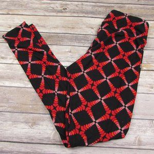 Lularoe One Size Leggings Hearts